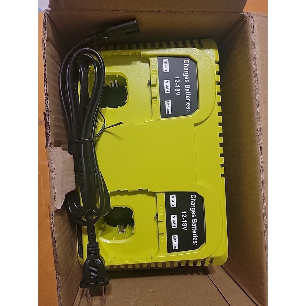 2Port P117 Replace Charger for Ryobi 18V Battery P117 P118 for 18V Max Lithiu...